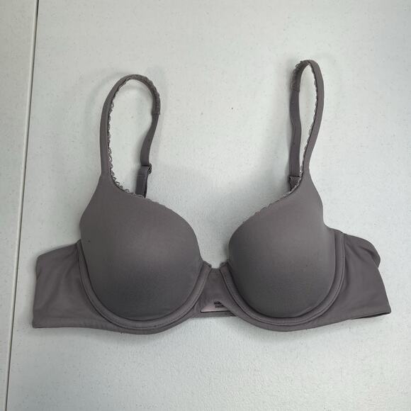 Victoria’s Secret Size 34B Bra Lined Demi T-Shirt Coverage Underwire Push Up - Picture 2 of 16